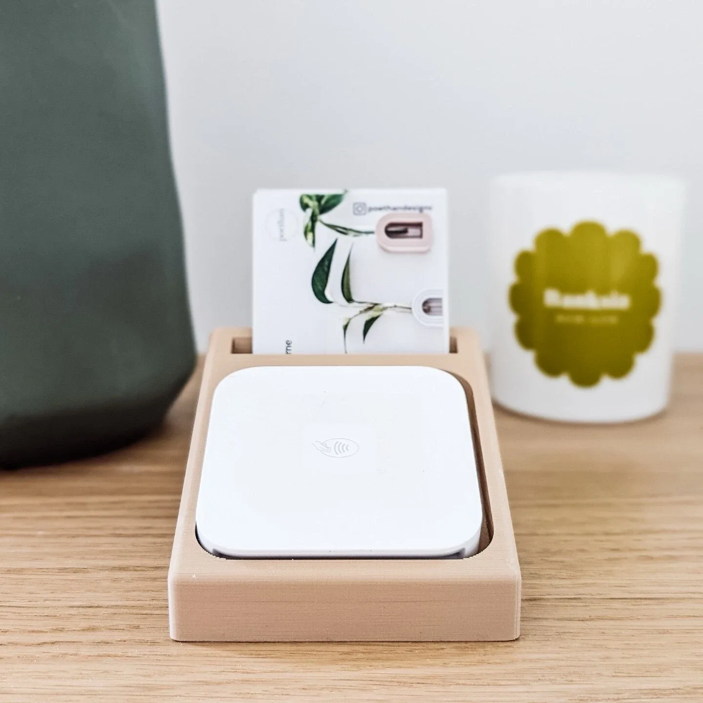 Square Card Reader Holder & Business Card, Pop Up Stand