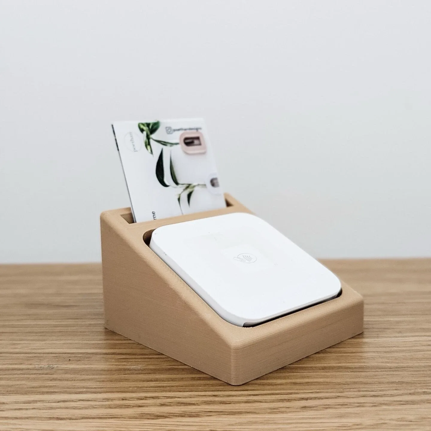 Square Card Reader Holder & Business Card, Pop Up Stand