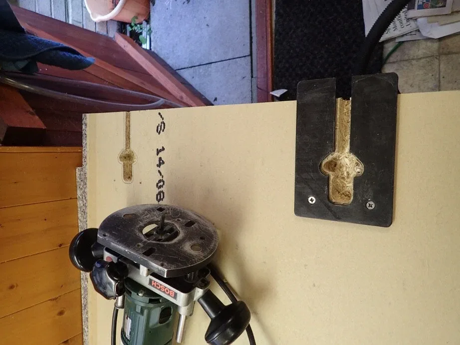 Kitchen Top Router Jig, Connecting Bolt Template For Worktop