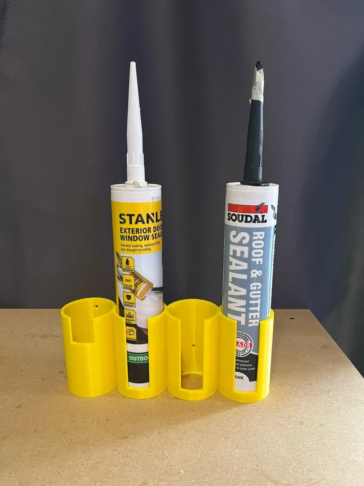 4 Tube Silicone Sealant Holder – Wall Mountable Caulk Storage Rack
