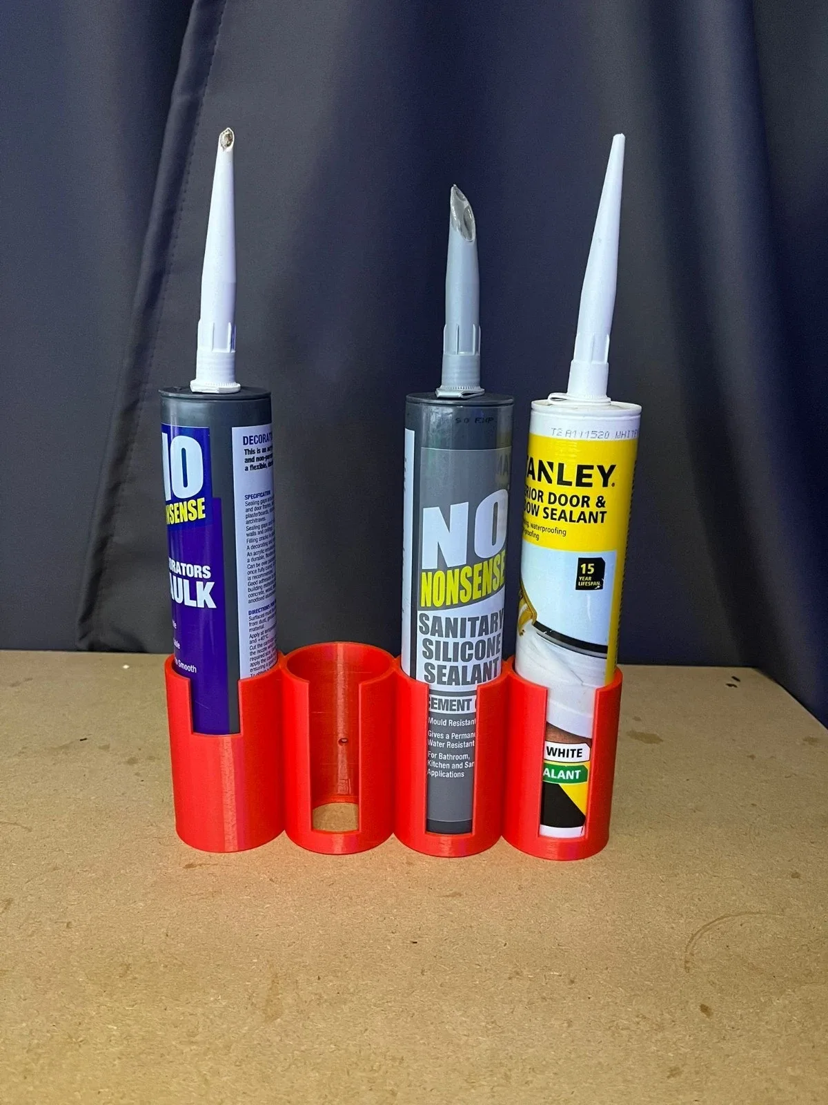 4 Tube Silicone Sealant Holder – Wall Mountable Caulk Storage Rack