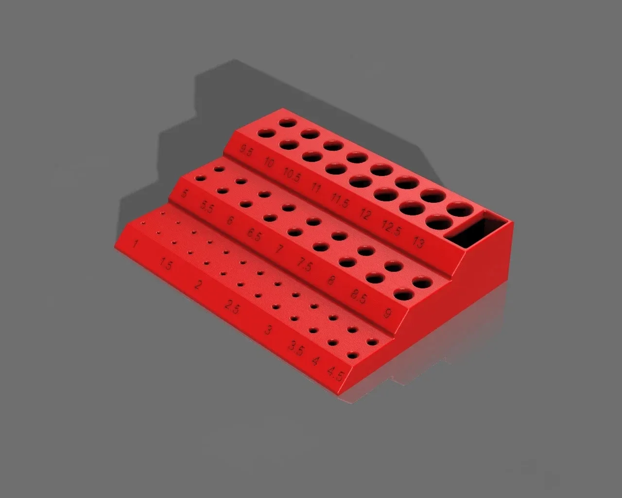 Metric Drill Bit Organiser For Sizes 1mm Up To 13mm