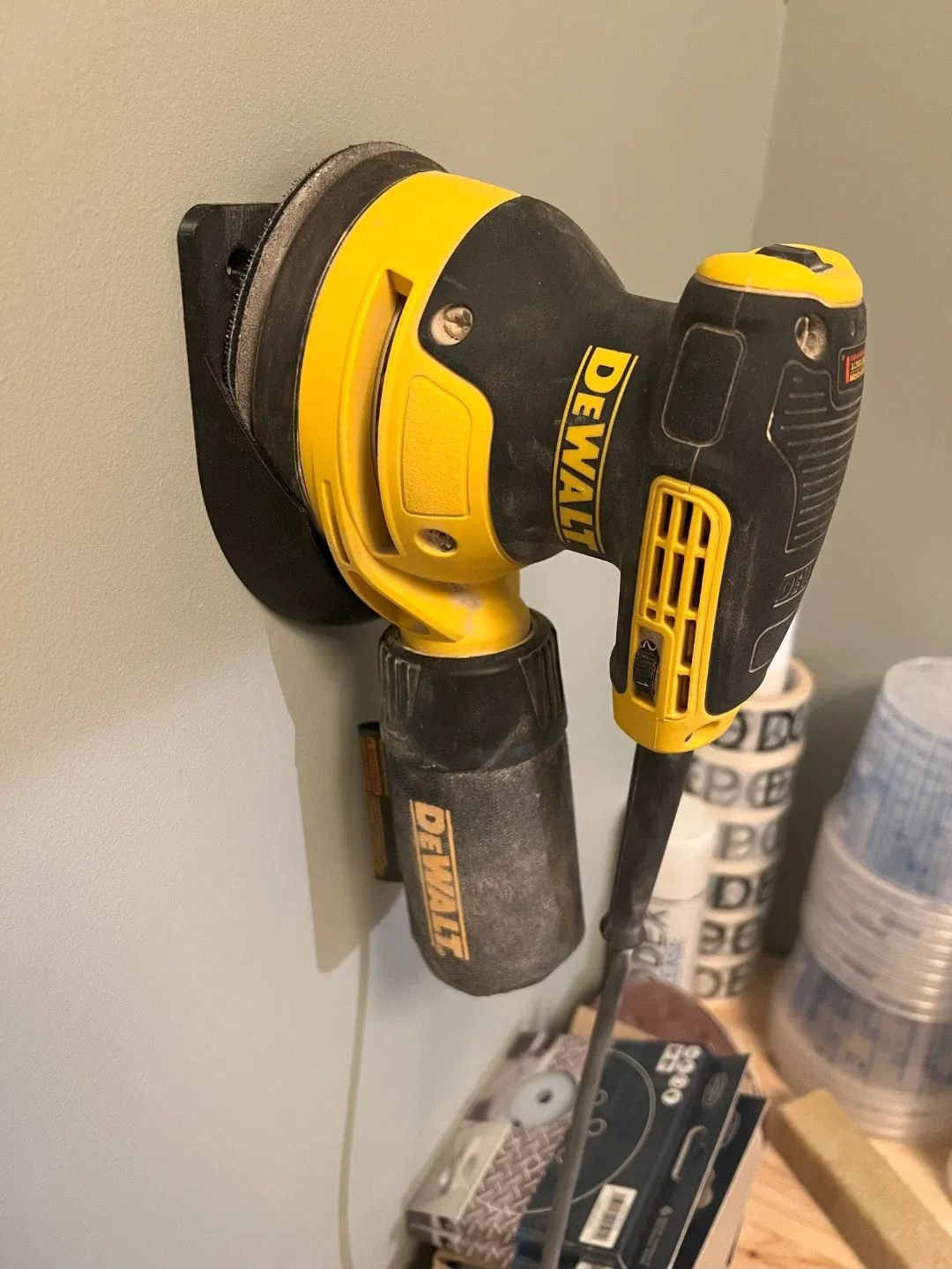 Dewalt Orbital Sander Wall Mount Holder, Workshop, Van