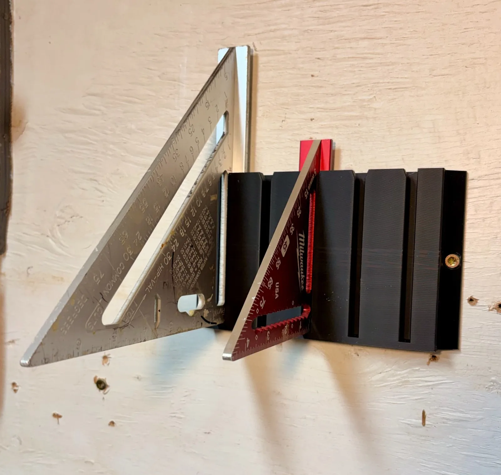 Framing Speed Square Holder, Wall Mountable, Workshop Tidy