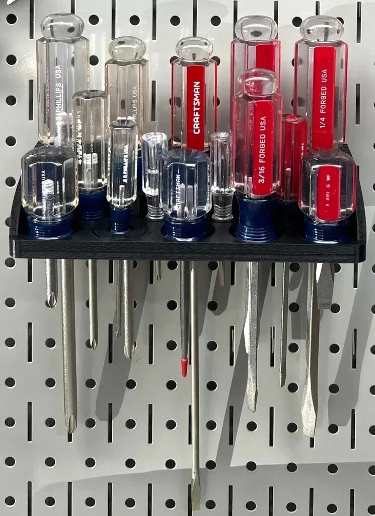 Screwdriver Holder Wall/Van Mount, Keep Tidy, 14 Screwdrivers