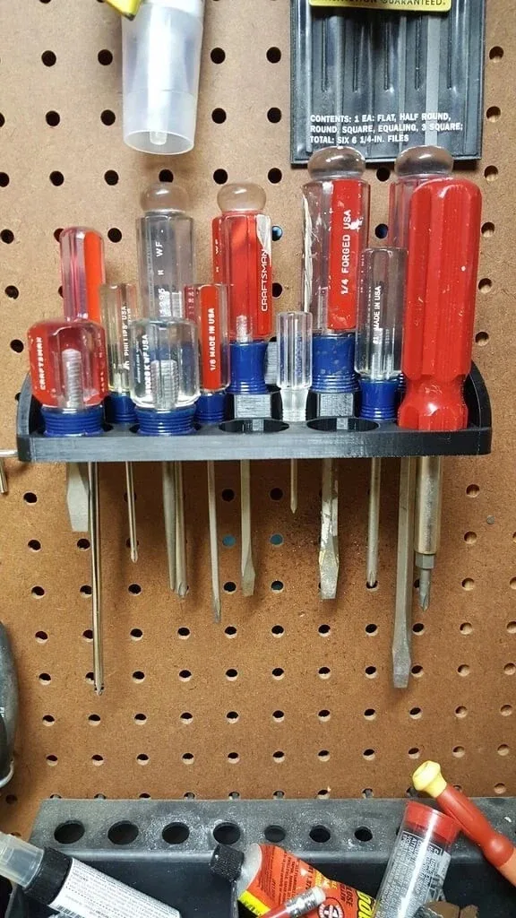 Screwdriver Holder Wall/Van Mount, Keep Tidy, 14 Screwdrivers