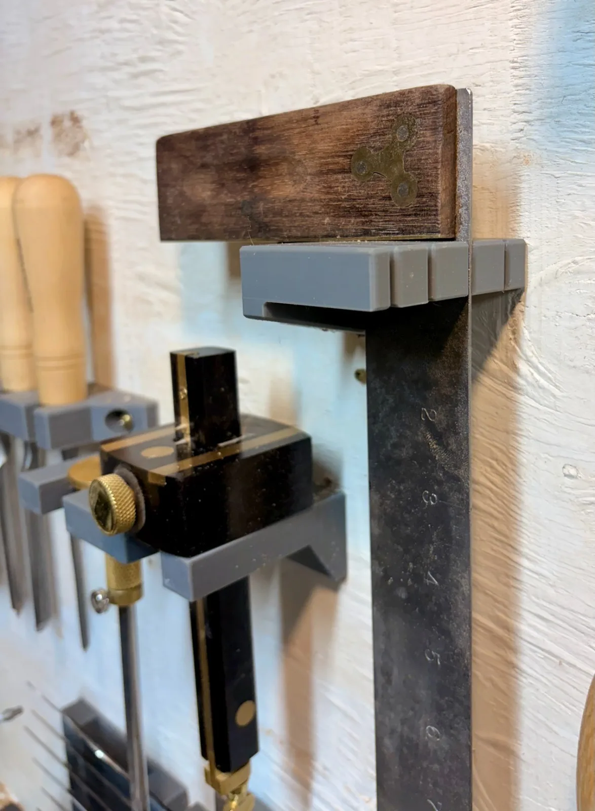 Woodworking Square Holder, Wall Mountable, Workshop Tidy