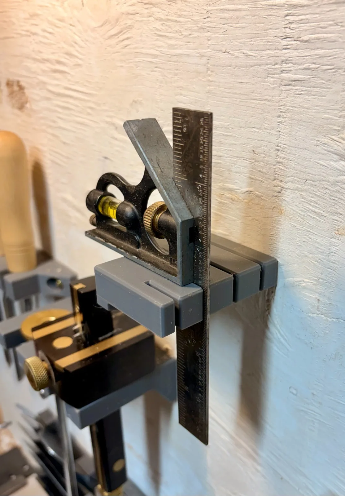 Woodworking Square Holder, Wall Mountable, Workshop Tidy